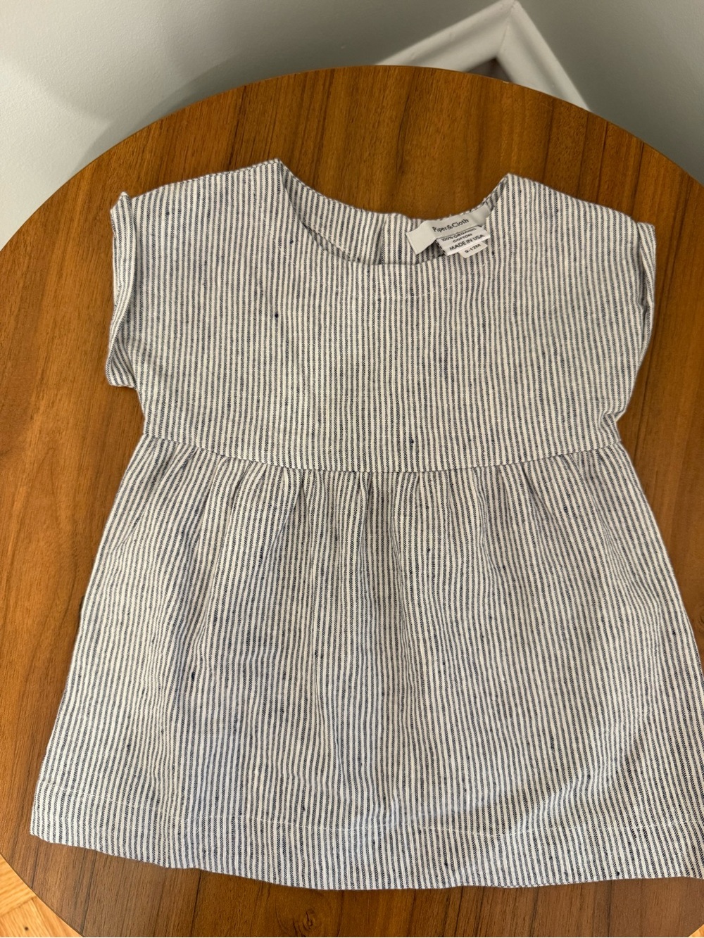 Blue and White Striped Dress - Classic Casual